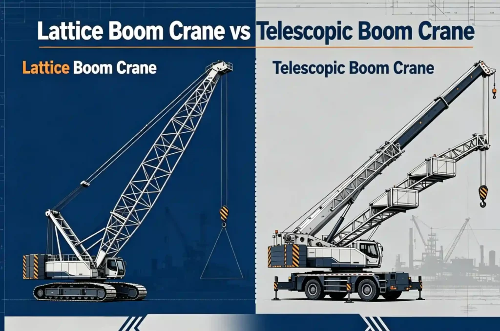 Lattice Boom Crane vs Telescopic Boom Crane